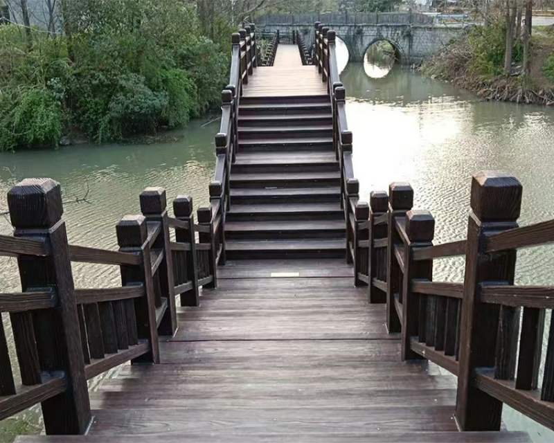 無機(jī)礦粉仿木橋